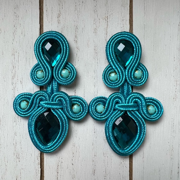 Elegant Art Deco-Inspired Earrings - Evening Gown Earrings - Stylish Earrings - Picture 5 of 10